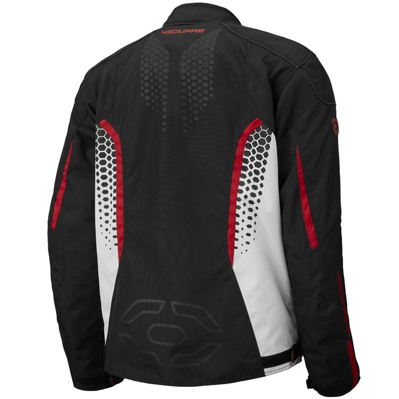 4SQUARE Sportster Dart mootorratta jope must-valge-punane