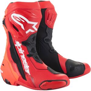 Alpinestars Supertech R fluo punane mootorratta saapad