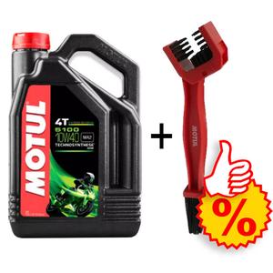 Komplekt 5100 Ester 10W-40 4 l + Motul ketipuhastushari