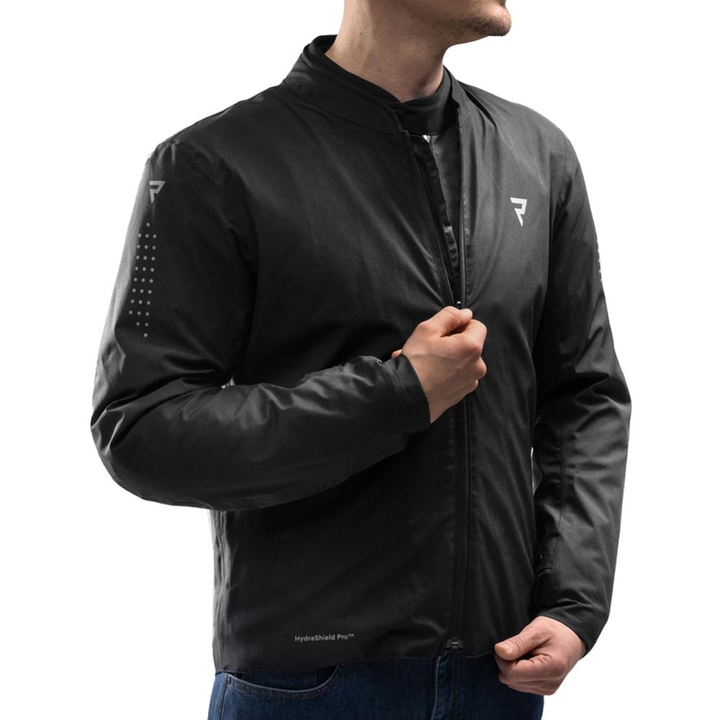 Rebelhorn Swift mootorrattajakk must-tumehall-punane