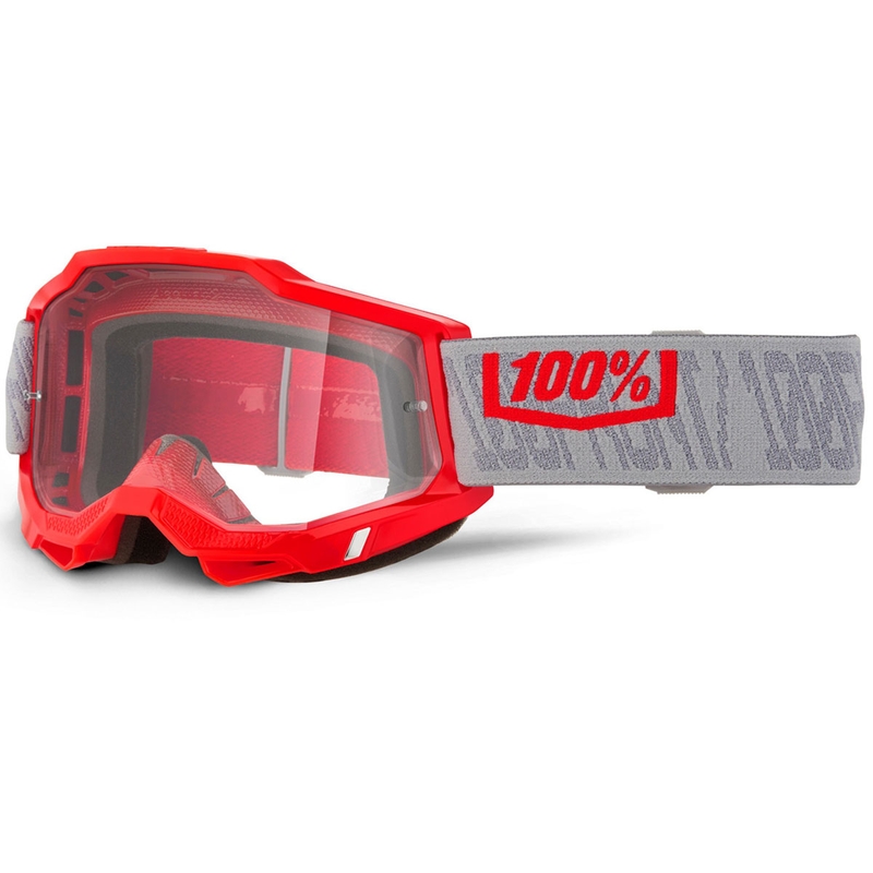 100% ACCURI 2 Gatorback motokrossiprillid läbipaistva pleksiklaasiga