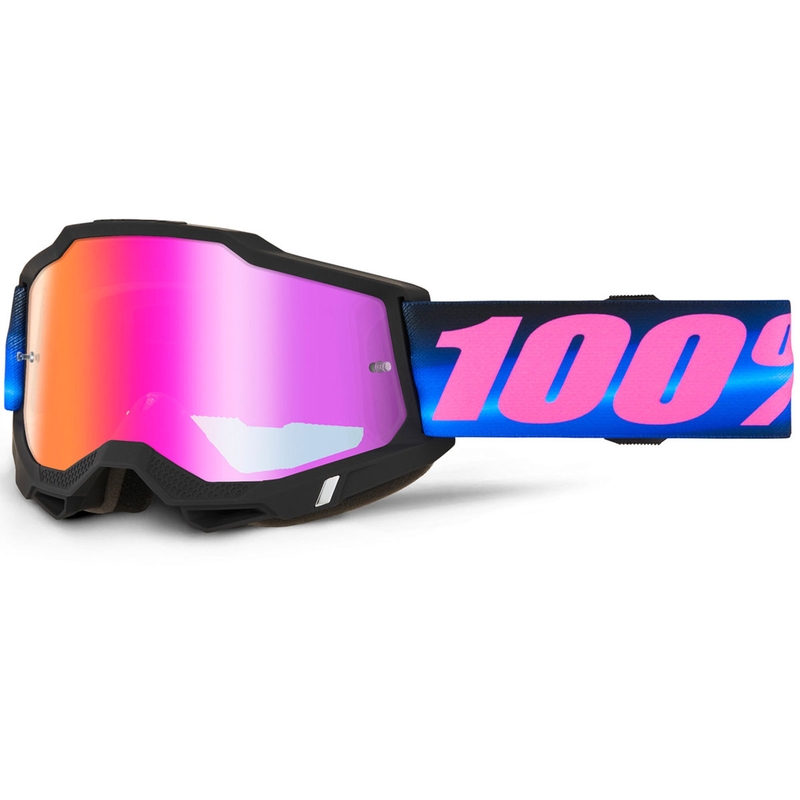 100% ACCURI 2 Superdome motokrossiprillid punase pleksiklaasiga