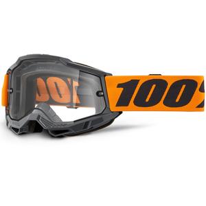 Motokrossiprillid 100% ACCURI 2 Enduro oranžid topeltläbipaistva pleksiklaasiga