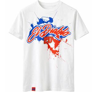 T-särk Ducati Fabio Quartararo 20 värvilise mustriga valge