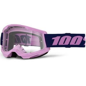 Motokrossiprillid 100% STRATA 2 NEW lillad läbipaistva pleksiklaasiga