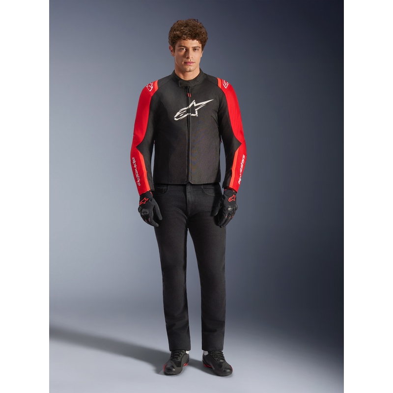 Alpinestars T-SPS 2 veekindel mootorratta jope punane-must-valge