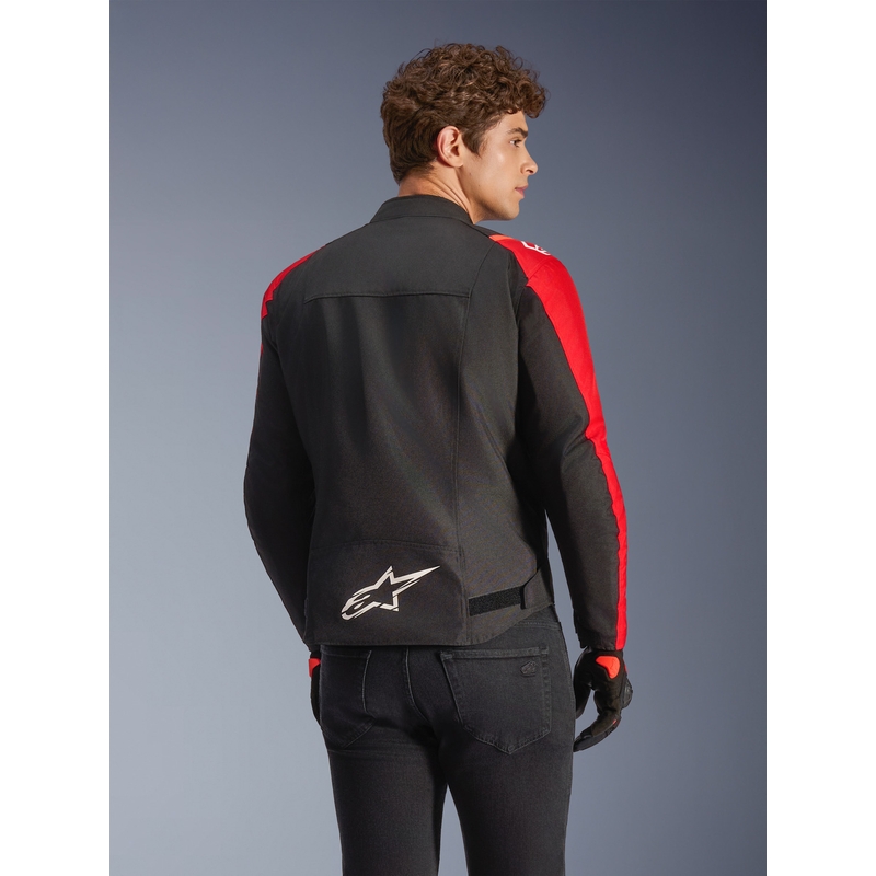 Alpinestars T-SPS 2 veekindel mootorratta jope punane-must-valge