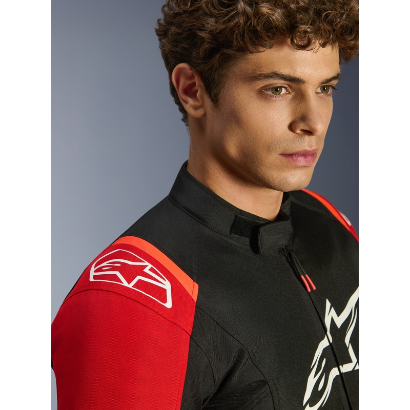 Alpinestars T-SPS 2 veekindel mootorratta jope punane-must-valge