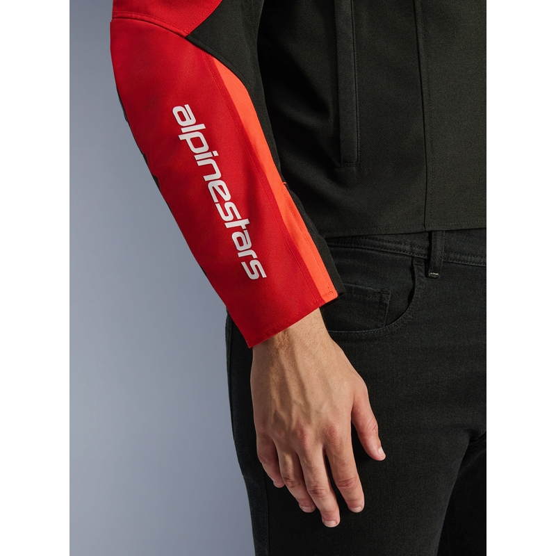 Alpinestars T-SPS 2 veekindel mootorratta jope punane-must-valge