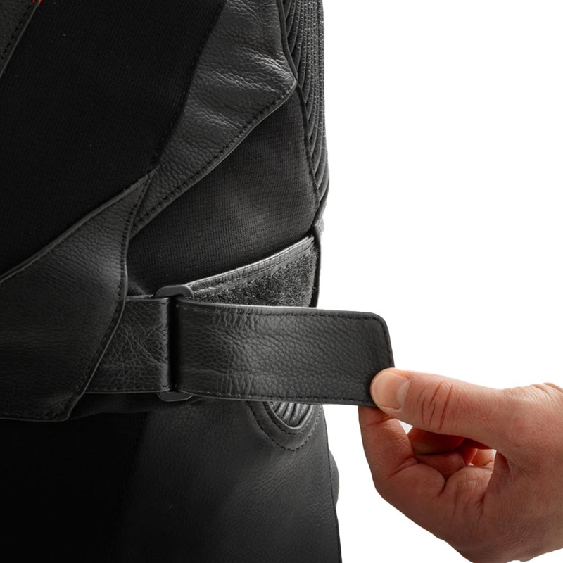 Rebelhorn Inferno nahkjakk must-punane