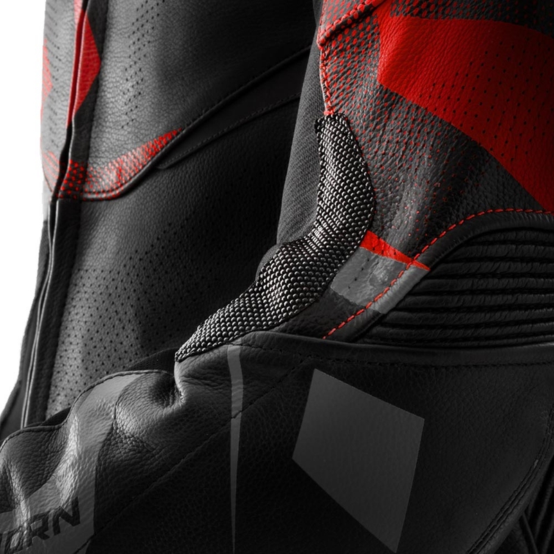 Rebelhorn Inferno nahkjakk must-punane