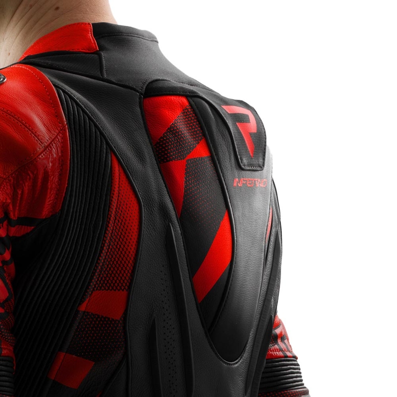 Rebelhorn Inferno nahkjakk must-punane