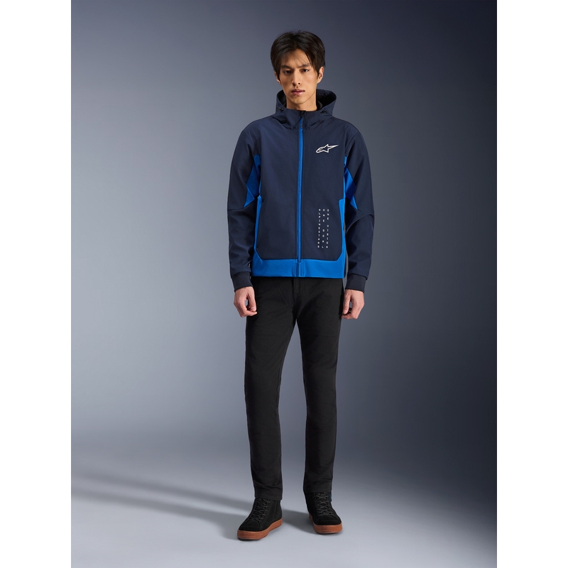 Alpinestars Radium Tech mootorratta dressipluus kapuutsiga, tumesinine-sinine