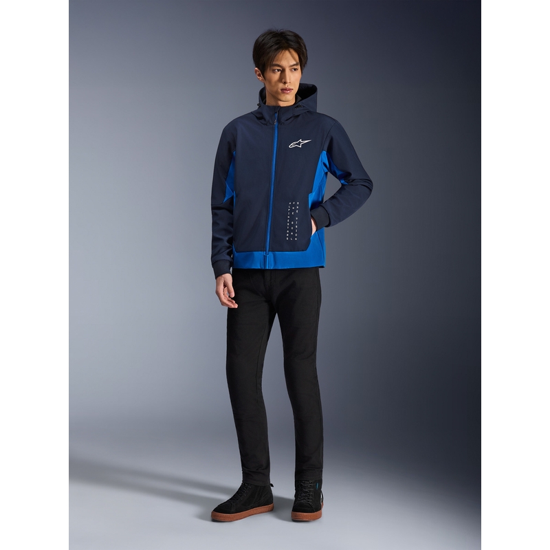 Alpinestars Radium Tech mootorratta dressipluus kapuutsiga, tumesinine-sinine