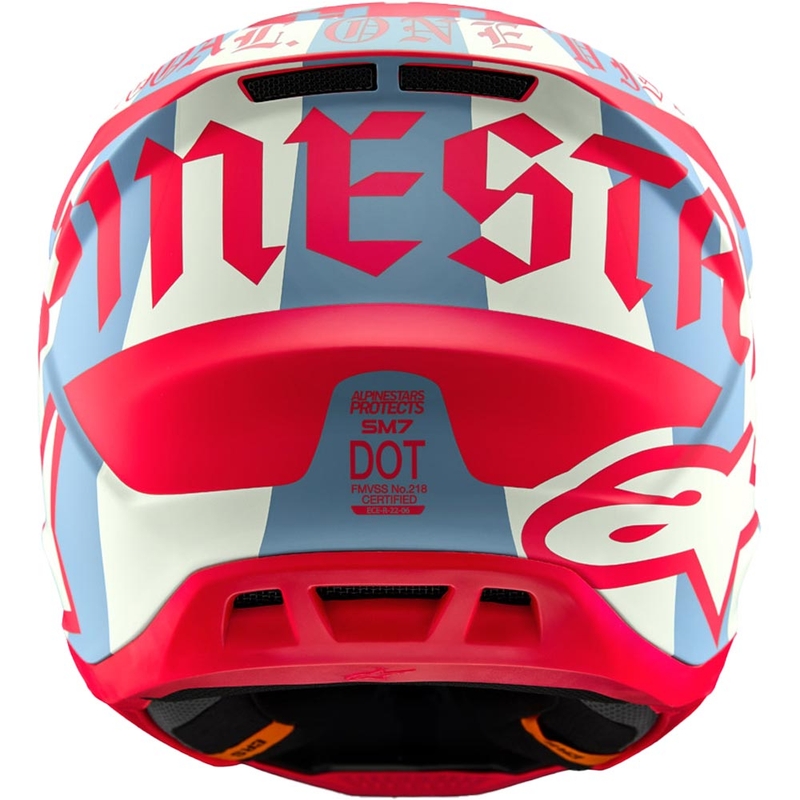 Alpinestars Supertech S-M7 limiteeritud väljaande Beast Coast motokrossi kiiver hall-must-oranž