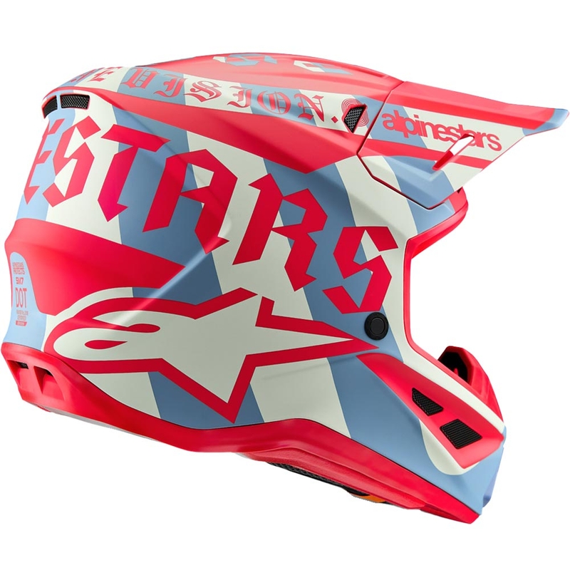 Alpinestars Supertech S-M7 limiteeritud väljaande Beast Coast motokrossi kiiver hall-must-oranž