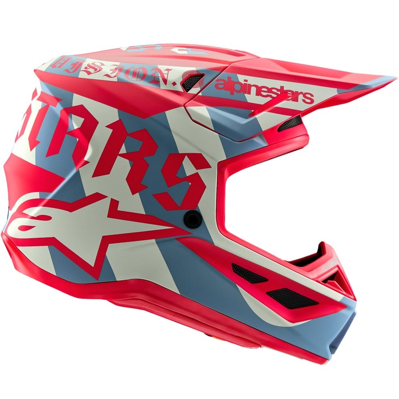 Alpinestars Supertech S-M7 limiteeritud väljaande Beast Coast motokrossi kiiver hall-must-oranž