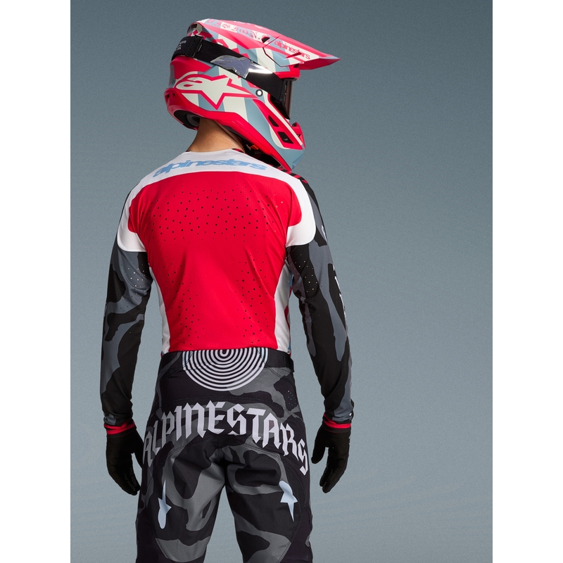 Alpinestars Techstar Limited Edition Beast Coast motokrossisärk hall-must-oranž