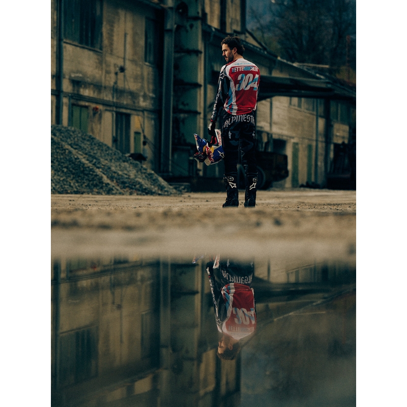 Alpinestars Techstar Limited Edition Beast Coast motokrossisärk hall-must-oranž