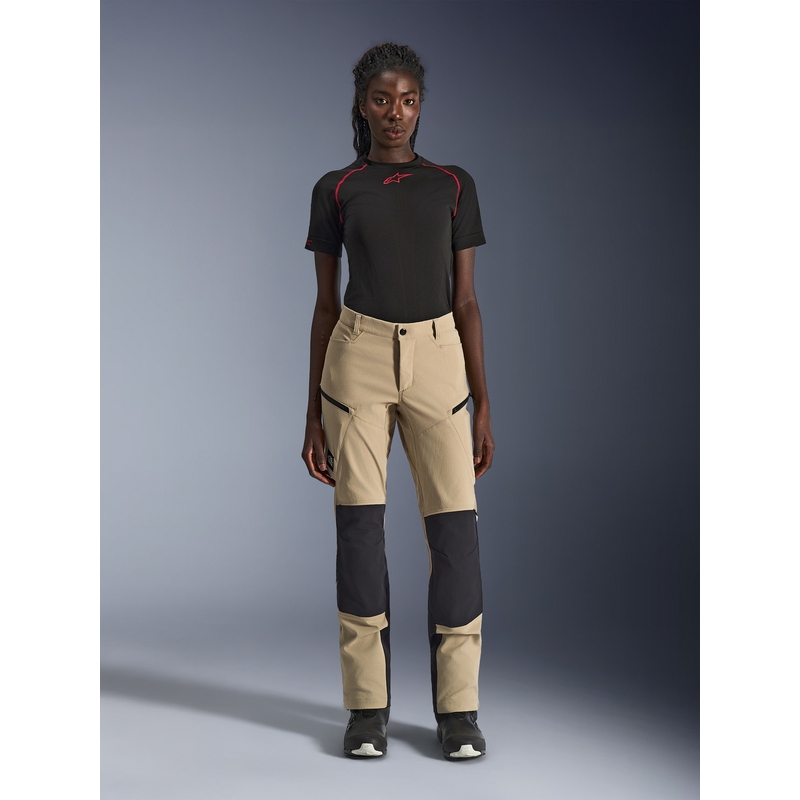 Alpinestars Stella Explore AST naiste mootorrattapüksid helepruunid-mustad