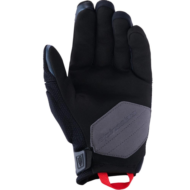 Alpinestars Durack mootorratta kindad tumehall-punane