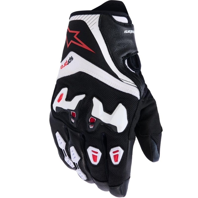 Alpinestars SP-R PRO mootorratta kindad must-valge-punane