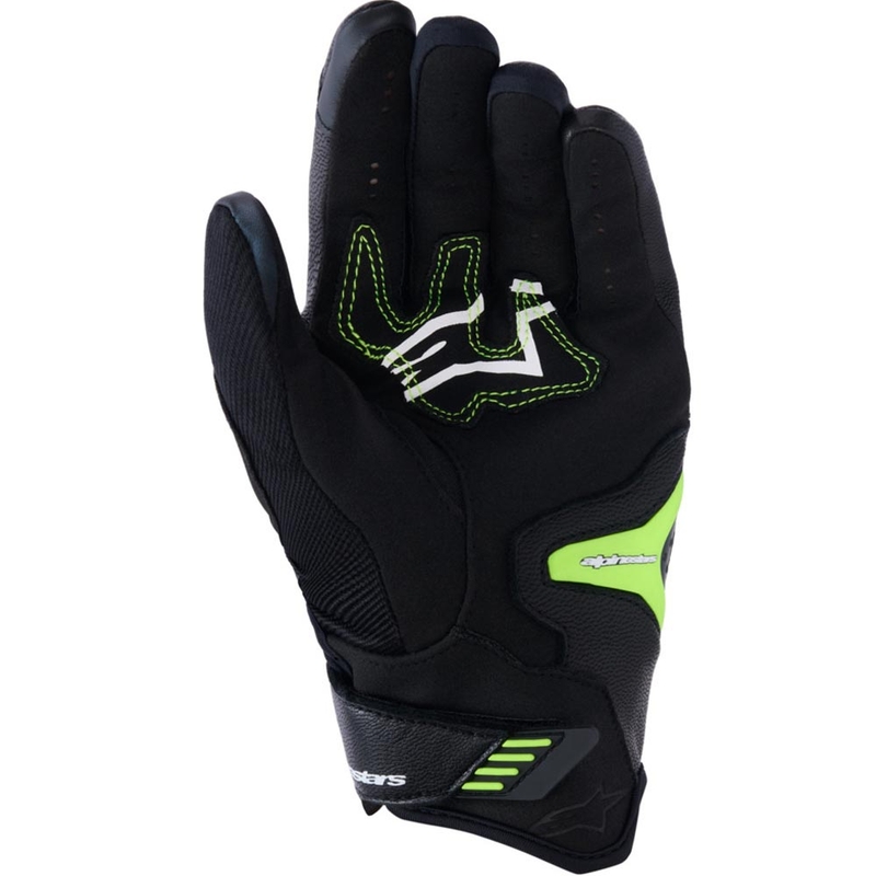 Alpinestars SP-R PRO mootorratta kindad must-fluorestseeruv kollane