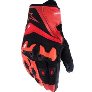 Alpinestars SP-R PRO mootorratta kindad punased-fluorestseerivad punased-mustad