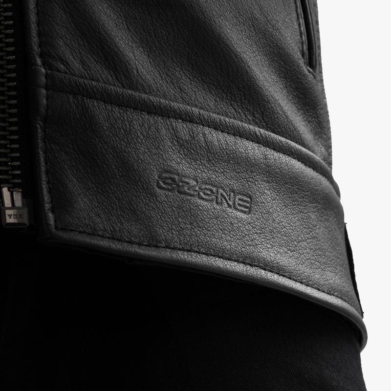 Ozone Colt nahkmootorratta jope must