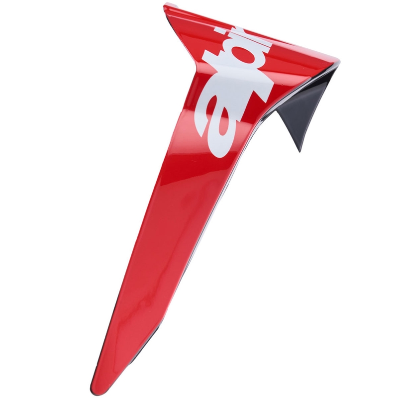 Aerodünaamiline spoiler Alpinestars Supertech R10 Arius mootorrattakiivrile, standardprofiiliga, fluorestsentspunane-punane-valge