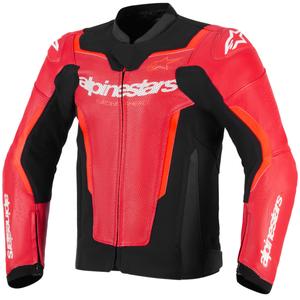 Alpinestars GP Force V2 Airflow nahkjakk, fluorestsentse punane-must-valge
