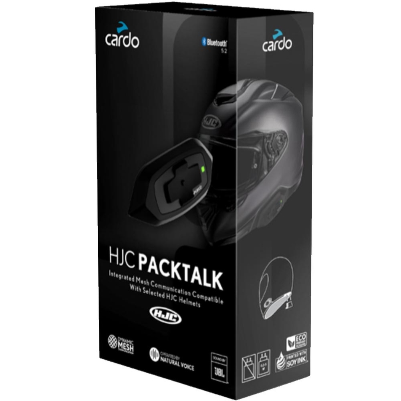 Cardo HJC Packtalk mootorratta interkom must
