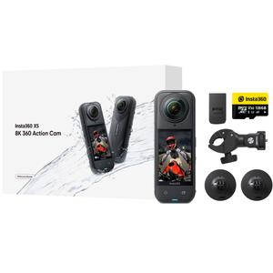 Insta360 X5 mootorrattakomplekti action-kaamera must
