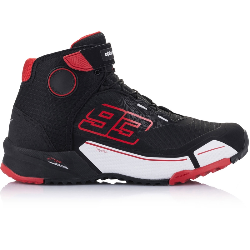 Alpinestars CR-X Drystar MM93 mootorrattasaabaste kollektsioon must-punane-valge