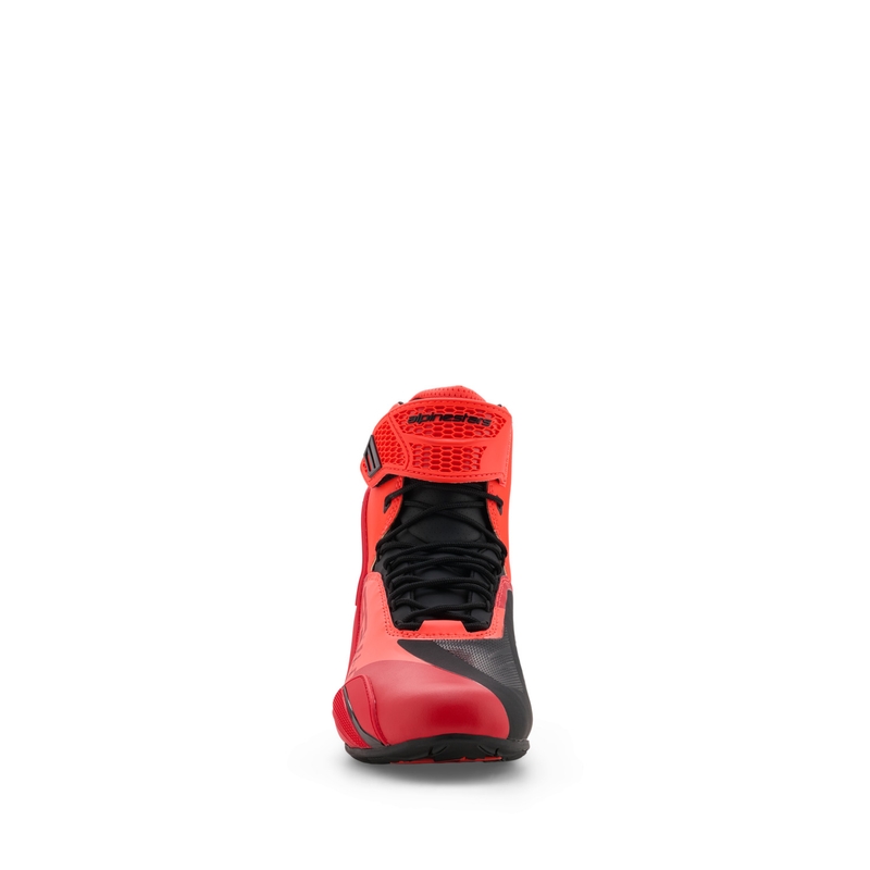 Alpinestars Faster-4 MM93 mootorrattasaapad, fluo kollektsioon, punane-punane-must