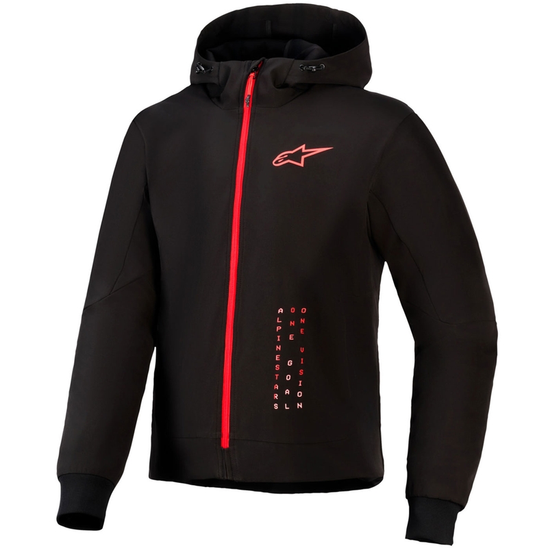 Alpinestars RADIUM TECH HOODIE mootorratta dressipluus must-punane