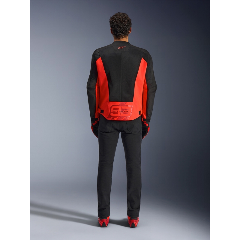Alpinestars C-1 AIR MM93 mootorratta jope, fluo kollektsioon, punane-punane-must