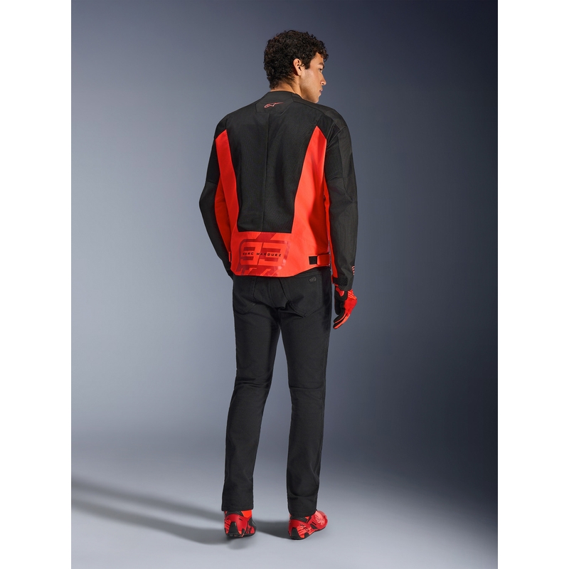Alpinestars C-1 AIR MM93 mootorratta jope, fluo kollektsioon, punane-punane-must
