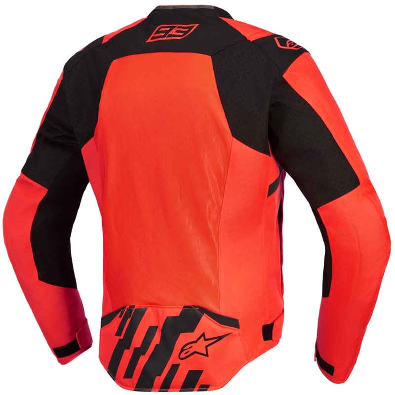 Alpinestars T-SPS Air V2 MM93 mootorratta jope, fluo kollektsioon, punane-must