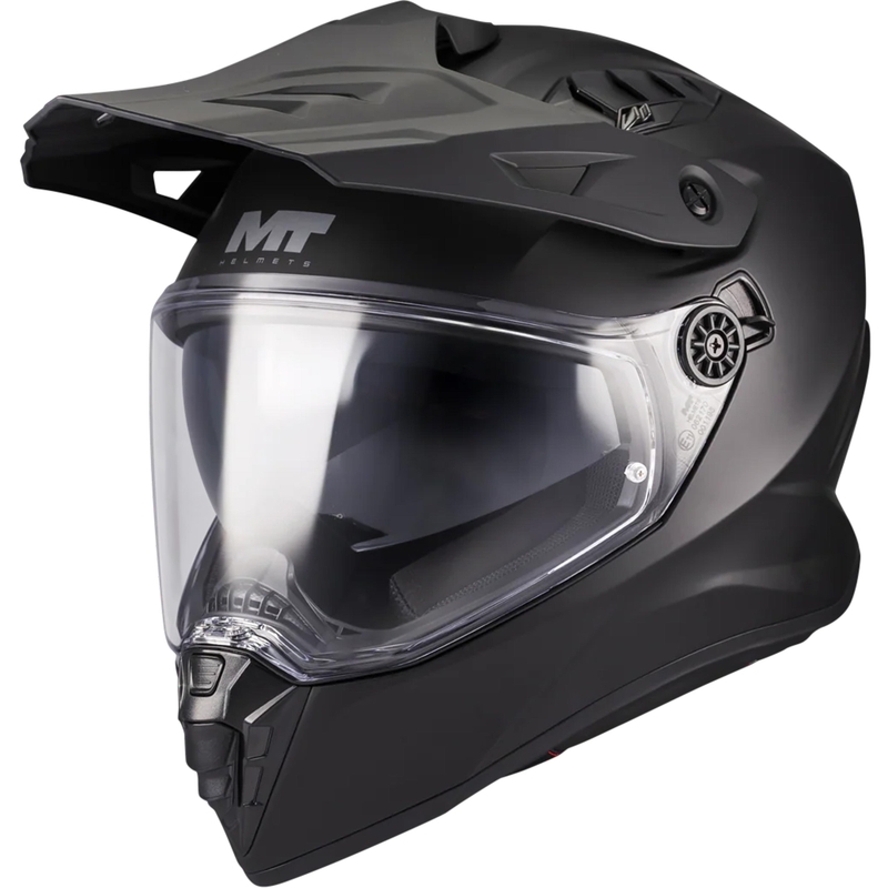 Enduro mootorratta kiiver MT Track SV Pure A1 matt must - II. kvaliteet