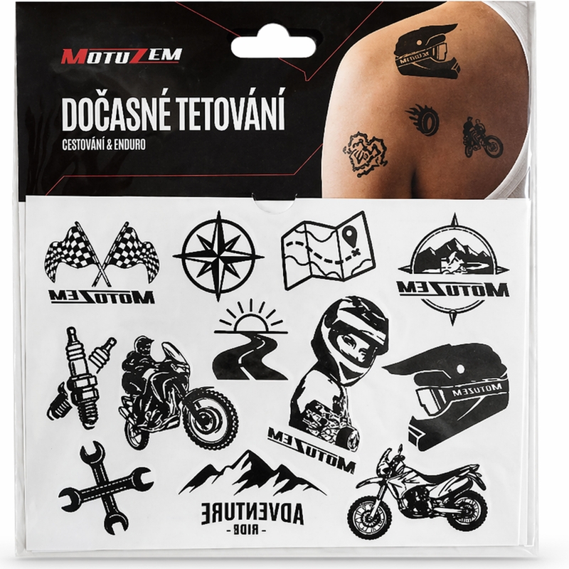 Ajutised tätoveeringud MotoZem Travel &amp; Enduro