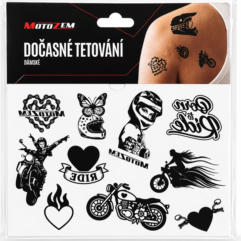 Ajutine tätoveering MotoZem Naistele