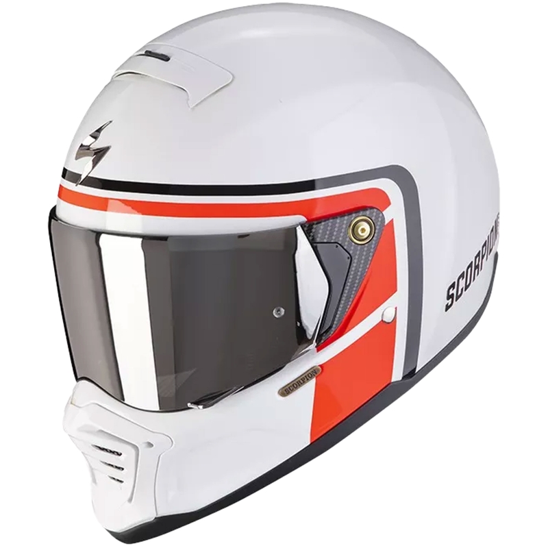 Scorpion EXO-HX1 NOSTALGIA mootorrattakiiver valge-punane-must - II kvaliteet - II. kvaliteet
