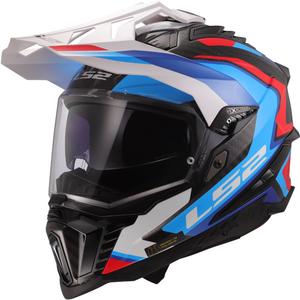 Enduro mootorrattakiiver LS2 MX701 Explorer C Frontier II valge-sinine - II kvaliteet - II. kvaliteet