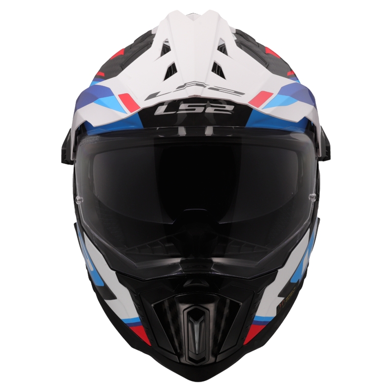 Enduro mootorrattakiiver LS2 MX701 Explorer C Frontier II valge-sinine - II kvaliteet - II. kvaliteet