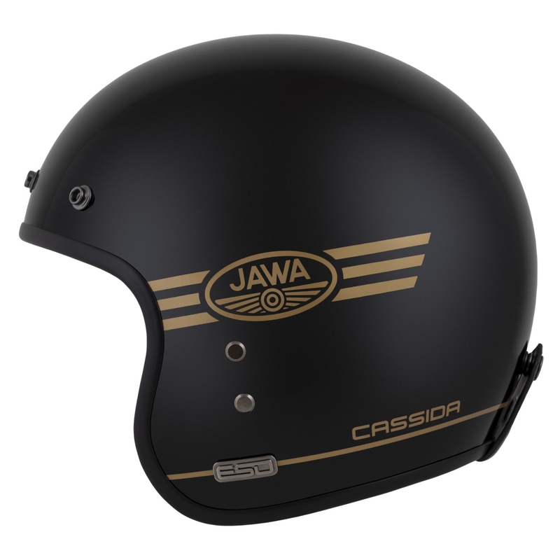 Cassida Eso Jawa Pérák avatud kiiver must pärlkuldne - II kvaliteet - II. kvaliteet