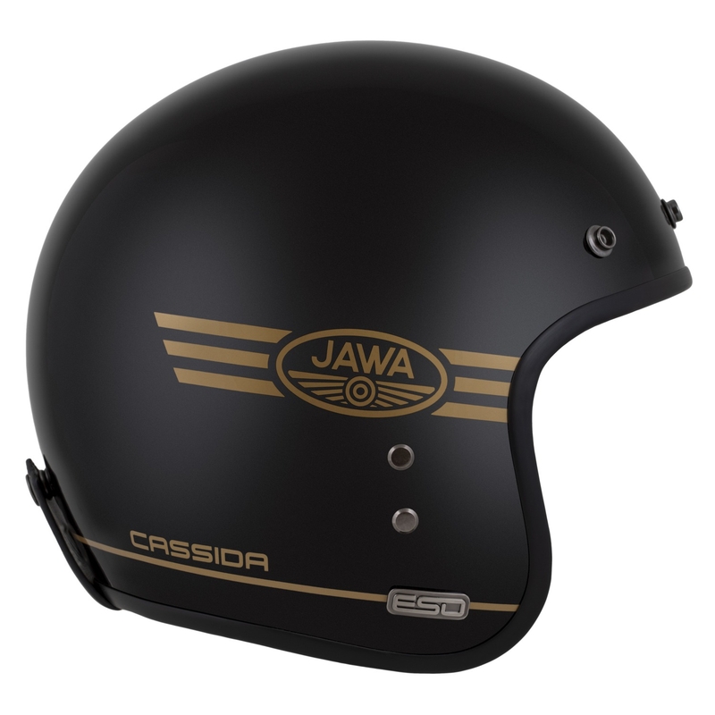 Cassida Eso Jawa Pérák avatud kiiver must pärlkuldne - II kvaliteet - II. kvaliteet