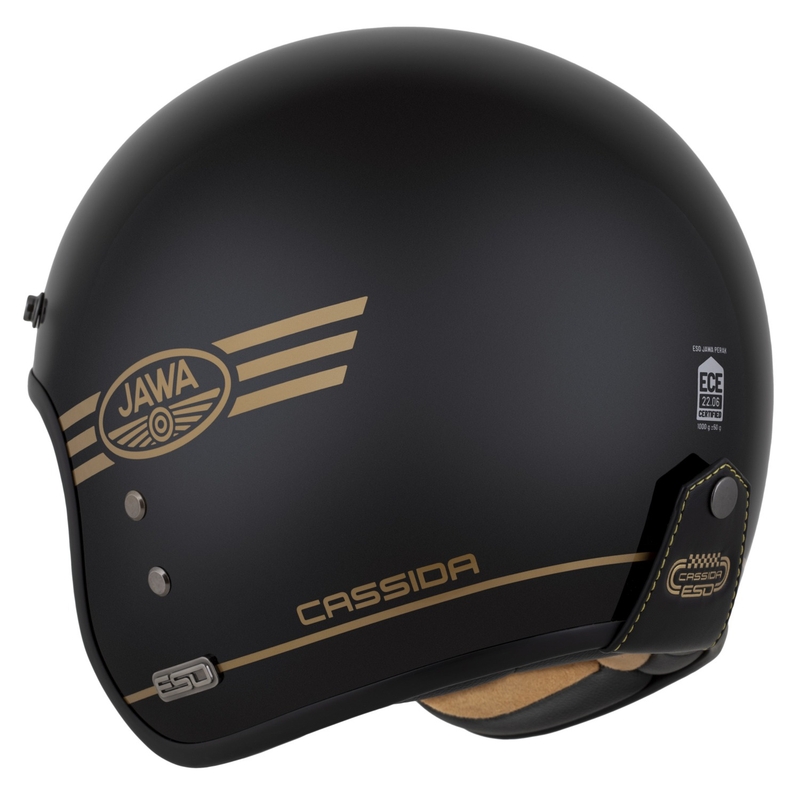 Cassida Eso Jawa Pérák avatud kiiver must pärlkuldne - II kvaliteet - II. kvaliteet