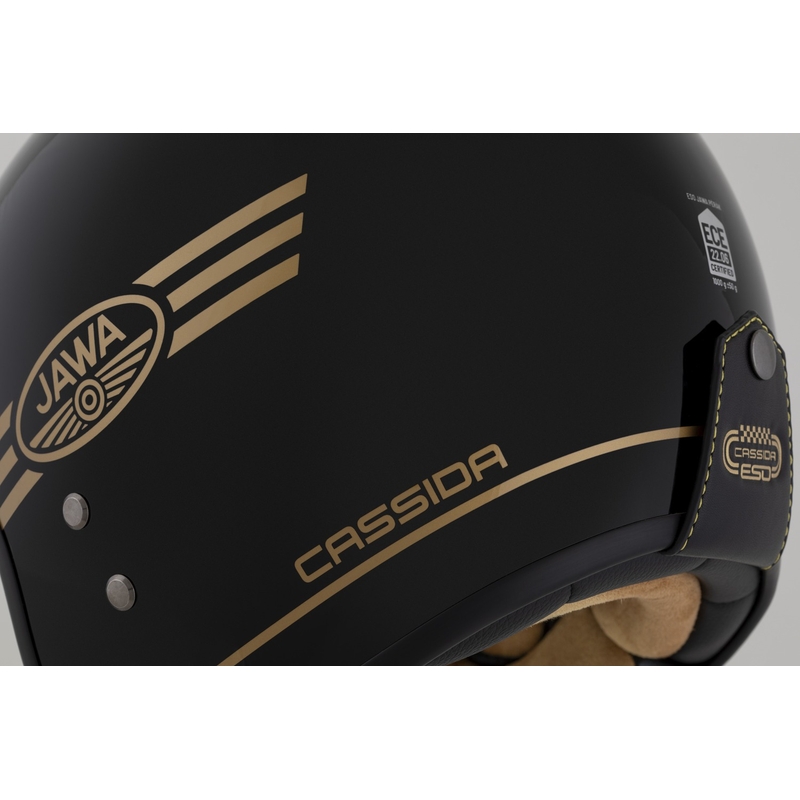 Cassida Eso Jawa Pérák avatud kiiver must pärlkuldne - II kvaliteet - II. kvaliteet