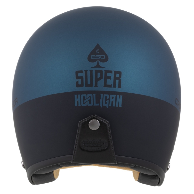 Cassida Eso Super Hooligan avatud kiiver must matt-metallik sinine - II kvaliteet - II. kvaliteet
